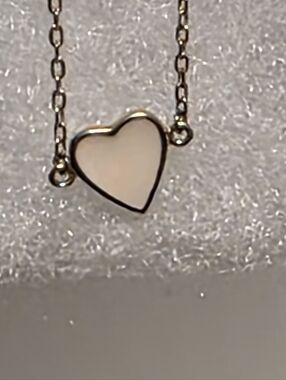 Sterling Silver 925 14k Gold Plated Heart Pendant Bracelet in Light Light Pink